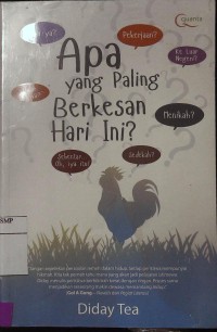 Apa yang Paling Berkesan Hari Ini?