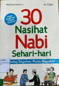 30 Nasihat Nabi Sehari-hari