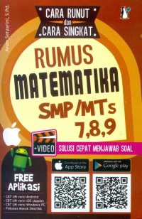 Rumus Matematika SMP/MTS 7,8,9