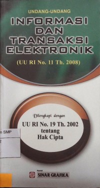 Undang-undang Informasi dan Transaksi Elektronik