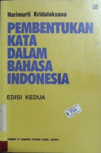 Pembentukan Kata dalam Bahasa Indonesia Edisi Kedua