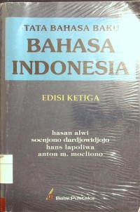 Tata Bahasa Baku Bahasa Indonesia Edisi Ketiga