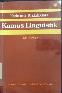 Kamus Linguistik: Edisi Ketiga