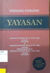 Undang-Undang Yayasan